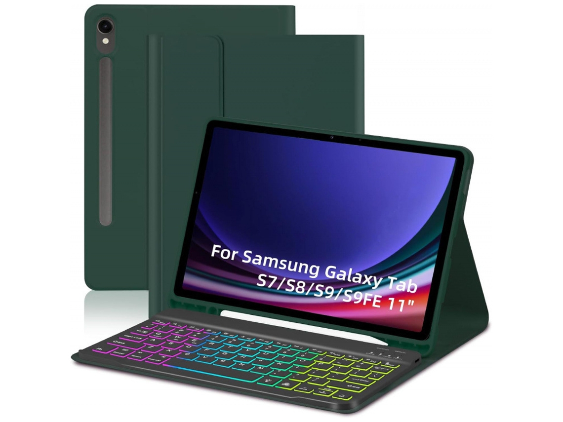 Capa de Teclado Bluetooth para Ipad Mini 4 com compartimento para caneta, português, roxo XIAOMOYU