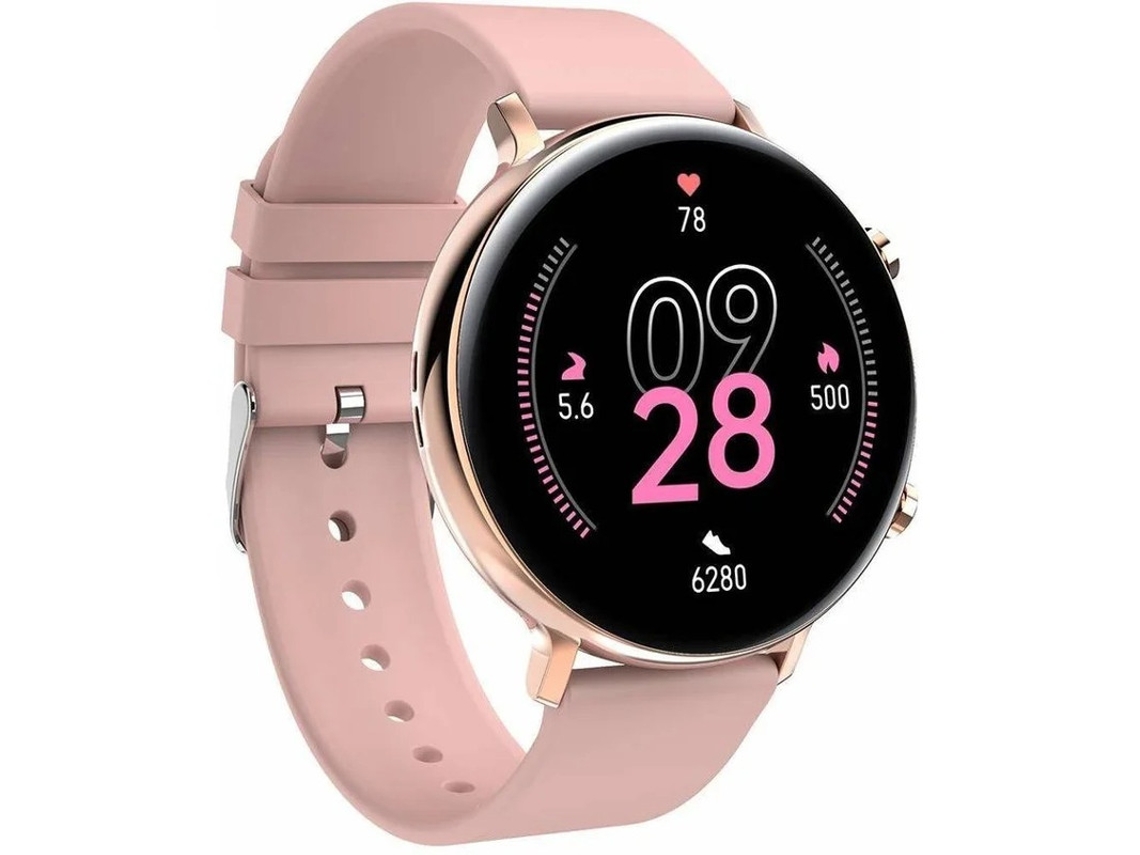 Relógio inteligente fitness rastreador, IP68, touch fabric IPS compatível com Android iOS Bestvite (rosa)