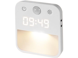 Luz Noturna Genérica Com Sensor De Movimento E Relógio Integrado.