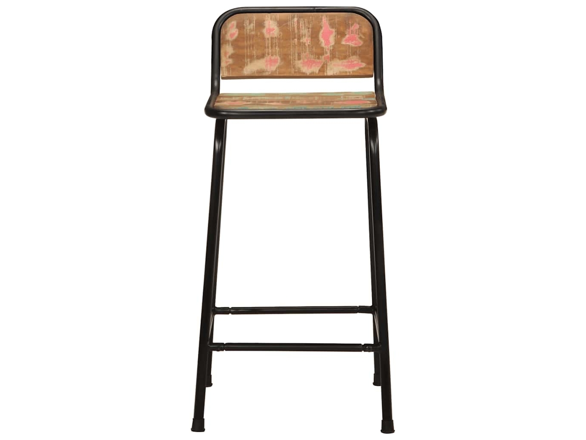 Maison Exclusive - Bancos De Bar 2 Pcs 46x35,5x80 Cm Madeira Maciça Recuperada