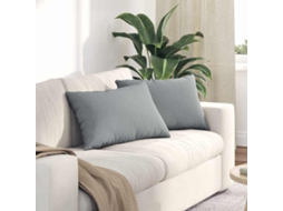 Vidaxl Travesseiros De Sofá 2 Pcs Cinzento-claro 60 X 40 Cm Tecido