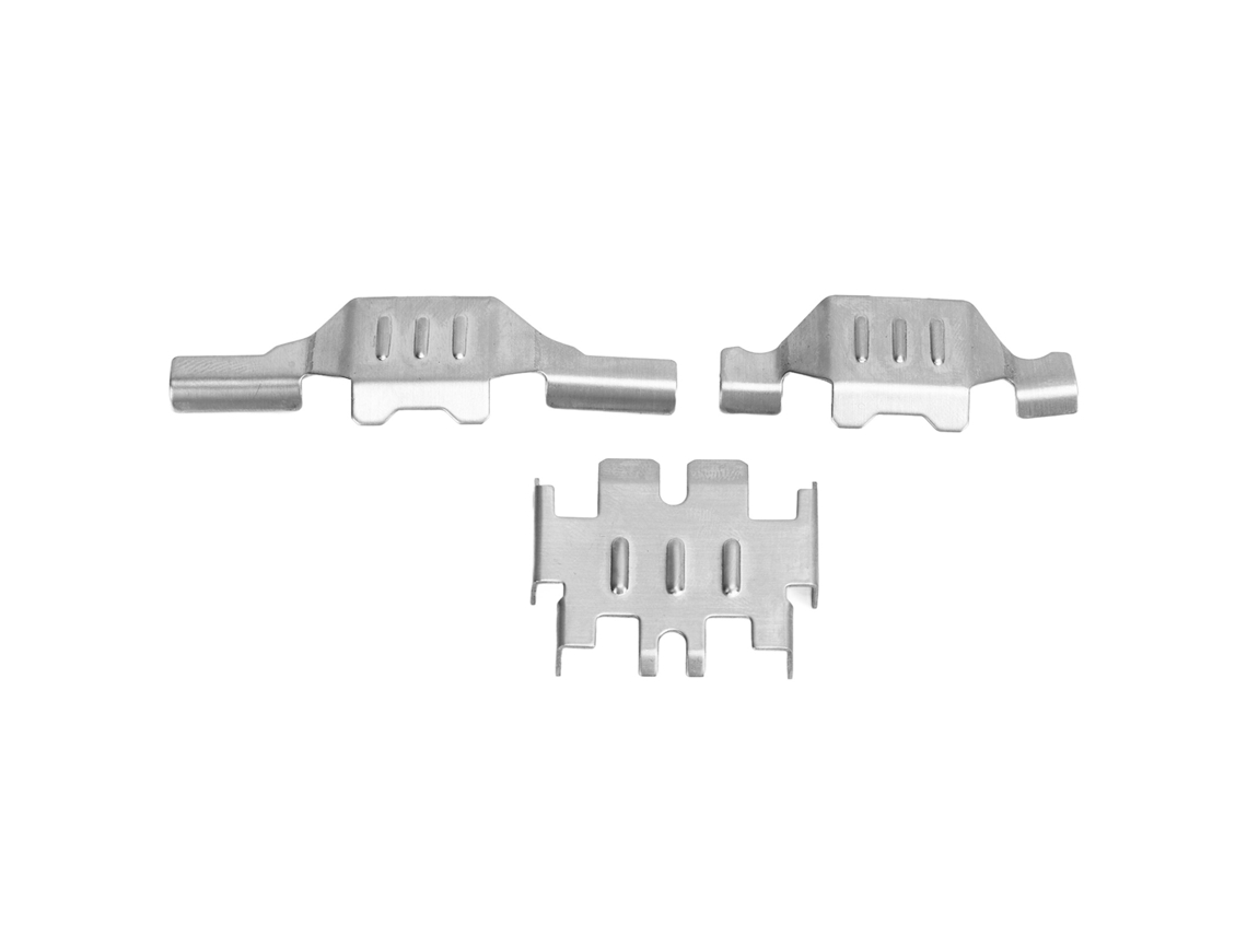 Conjunto De Blindagens De Chassi Em Aço Inoxidável Para Chassi De Rc Compatível Com Trax