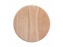 Tabla de Quesos de Madera de Caucho - Tabla Giratoria Con 4 Utensilios