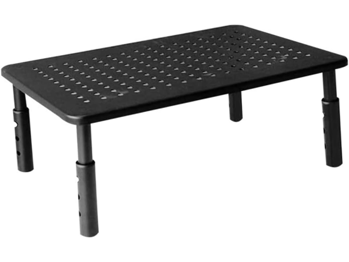 Suporte Ajustável Para Monitor, Prateleira Multifuncional Para Mesas, Base Antiderrapante Para Computadores E Acessórios, Preto Gokoco