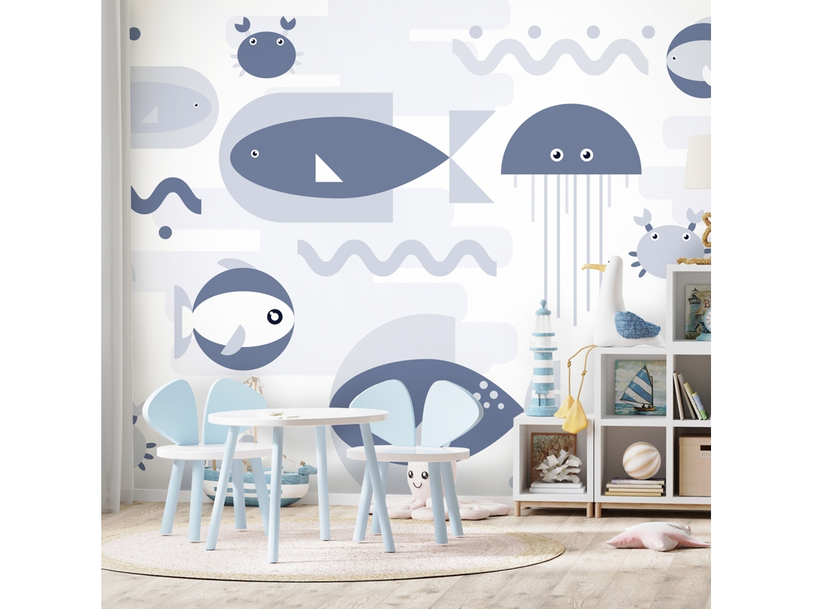 Papel de Parede ARTGEIST Geometric Fish - Second Variant (98x70)