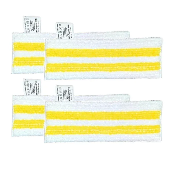 Pacote com 4 Panos de Microfibra para Limpeza Pisos Kärcher Easyfix Sc2 Sc3 Sc4 Sc5, 55 Fibras Superfinas BRILVIBERA