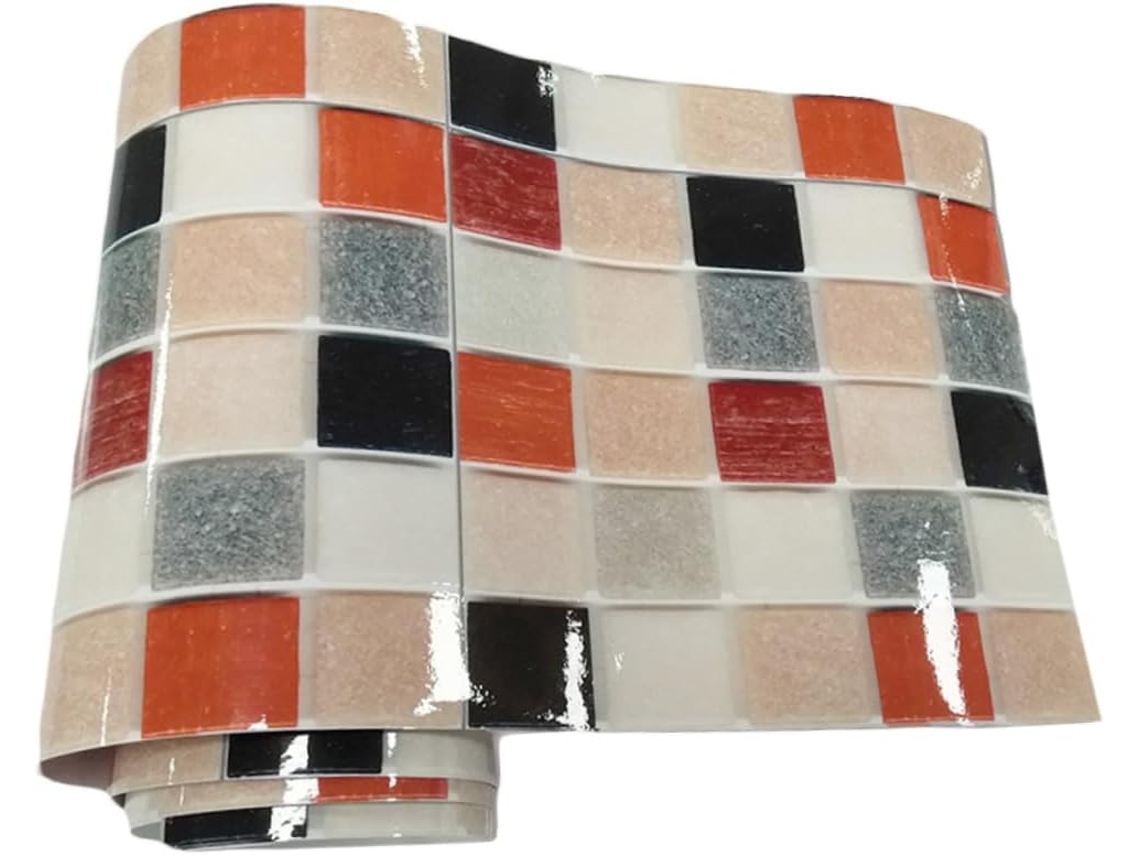 Adesivo De Parede Decorativo Em Mosaico De Pvc Para Cozinha E Sala De Estar.