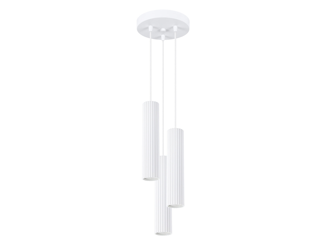 Sollux Sl.1538 Karbon Lámpara Colgante 3p Blanca
