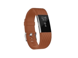 Lurelia Pulseira Esportiva Ajustável Com Padrão De Diamante, Compatível Fitbit Charge 2, Coffee