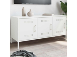 Vidaxl Móvel de Tv 100,5x39x50,5 Cm Aço Branco