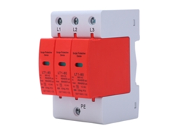 Dispositivo de Proteção Contra Surtos 3p Lt1 80 Ac385v 80ka Alta Precisão Seguro Material Pc