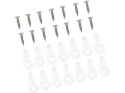 Clips De Vidro Orfofe Para Portas E Armários, Kit Fixação 4 Mm Com Par