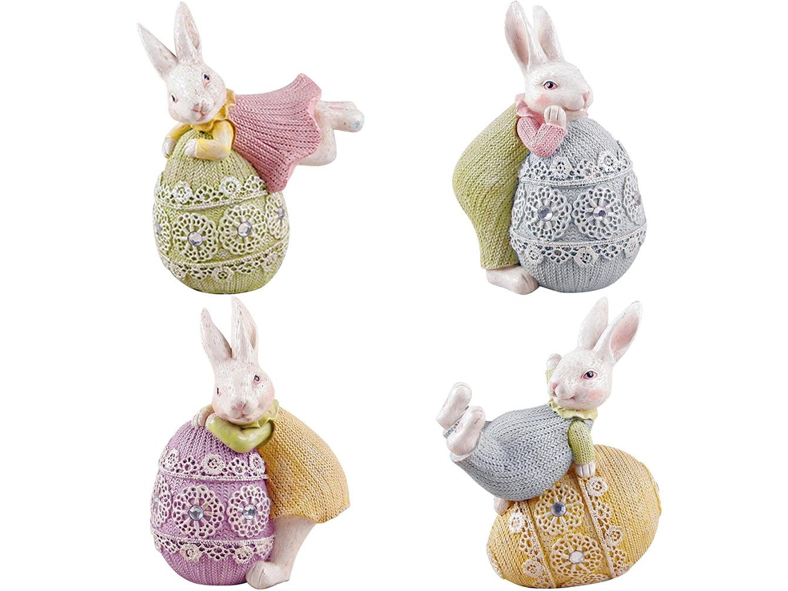 Ornament De Coelho De Resina Para Festas E Ambientes