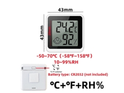 Mini Termômetro E Higrômetro Digital Lcd Com Sensor Para Medir Temperatura E Umidade Internas E Estação Meteorológica. Nostalgia88