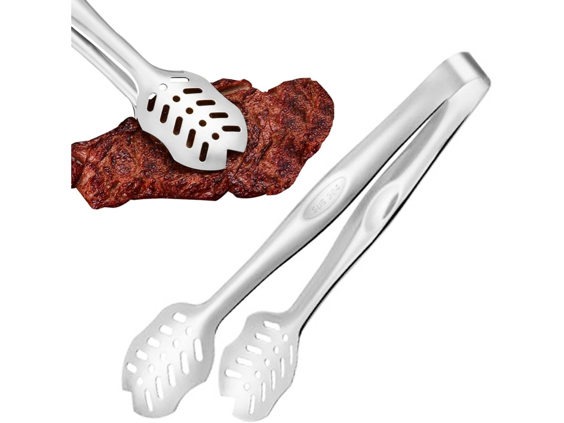 Pinça Multifuncional Para Alimentos Churrasco Em Aço Inoxidável Resistente Ao Calor O Chá Da Tarde