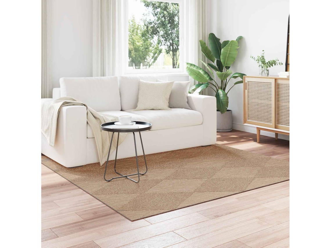 Vidaxl Tapete Para Uso Interno E Externo Agira Natural 200 X 200 Cm