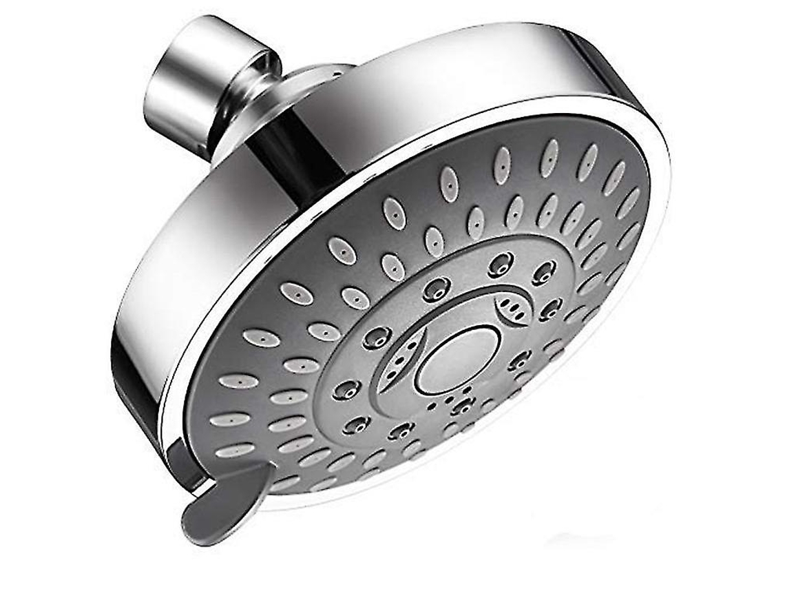 Ducha de alta pressão 4,1" com 5 configurações, economia de água, ajustável, cromada, material premium | S/MARCA