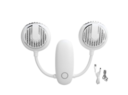 Aetheria ventilador Mini Dobrável de Duas Cabeças Multifuncional com Carregamento Usb para Exterior