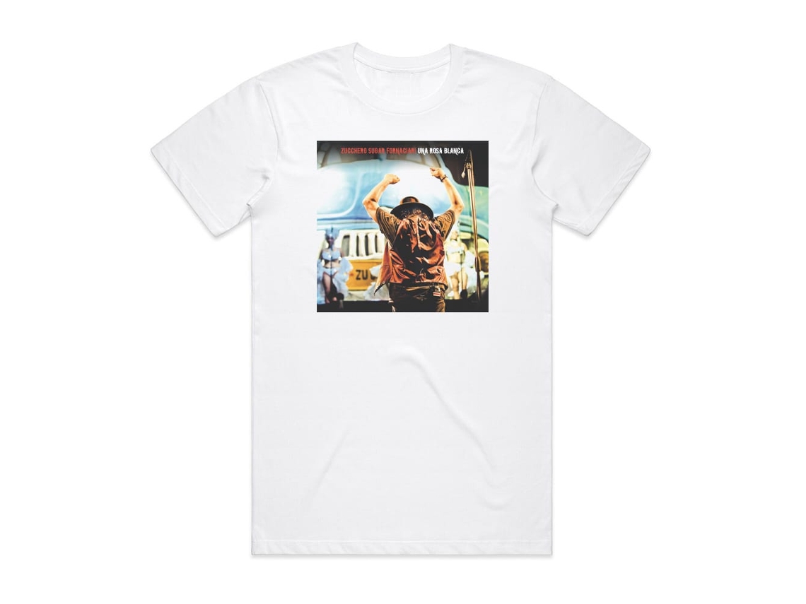 Zucchero Una Rosa Blanca Album Cover T-shirt White Rockinstonesize-l