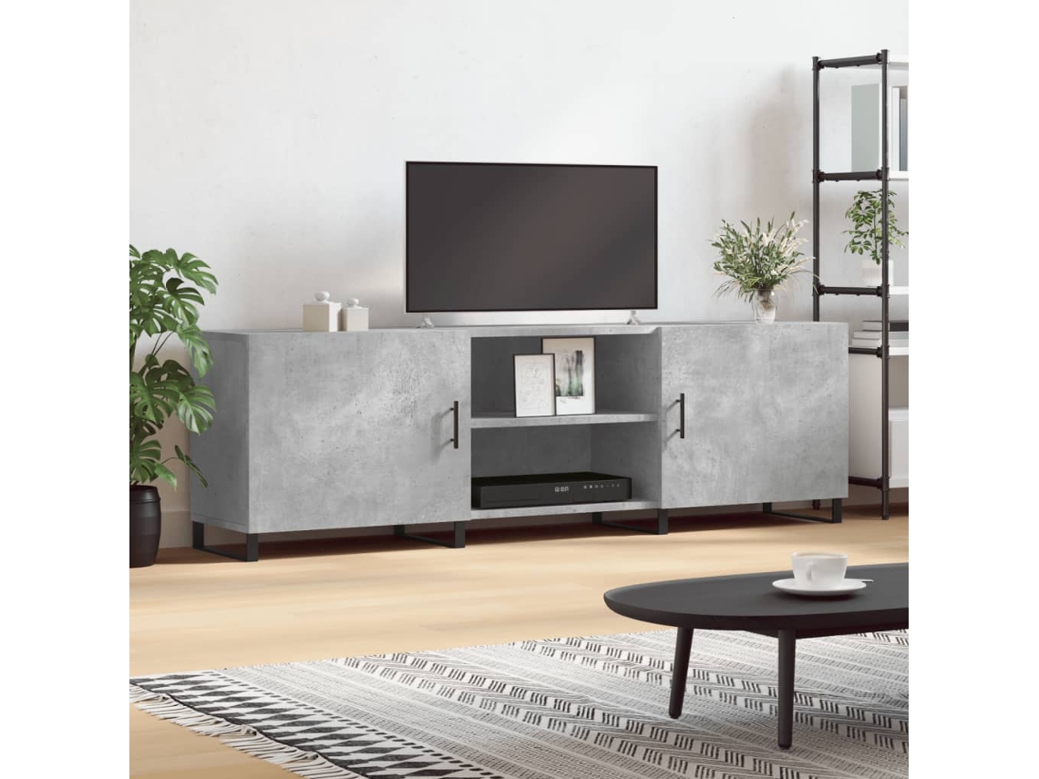 Tv Cabinet, Tv Cabinets Vidaxl Cinzeto Madeira Processada (n/a)