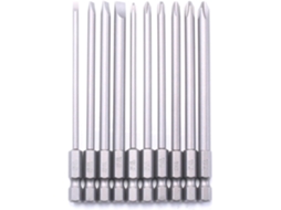 Conjunto De 10 Pontas Chave Fenda Multifuncionais 100 Mm Comprimento,