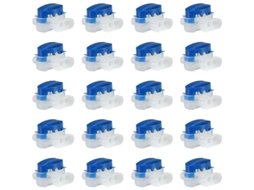 20 Conectores de Cabo Rellenos de Resina para Cortacésped Robótico Automower Impermeables Abs