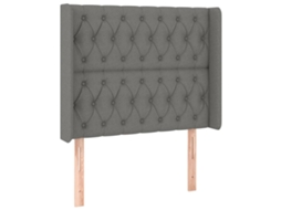 Headboard, Headboards Vidaxl Cinzeto Tecido (103 X 16 X 118/128 Cm)