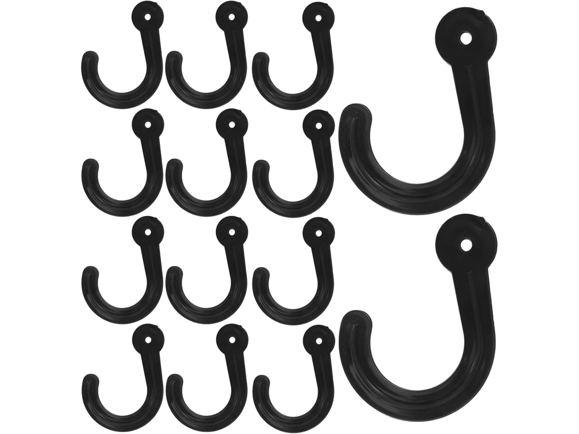 Conjunto de 100 Ganchos de Plástico para Prateleiras, Cabides, Gravatas, Organização de Armários e Pendurar Roupas. SFUSHOS