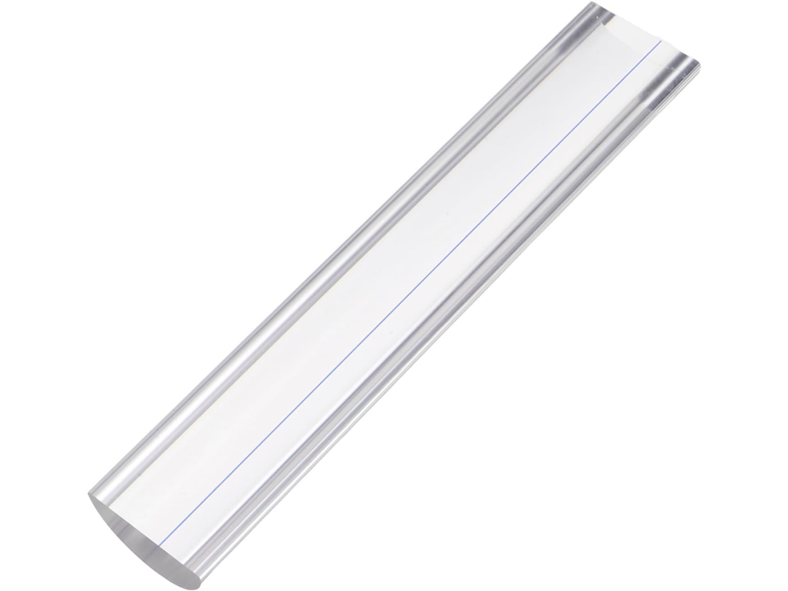 Régua De Aumento Angooily 16cm Em Acrílico Transparente Com Linhas Guia Para Leitura Da Bíblia E Desenhos Técnicos