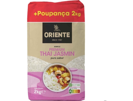 ARROZ THAI JASMIN ORIENTE 2KG