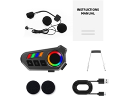 Capacete Bluetooth Para Moto, Rádio Fm