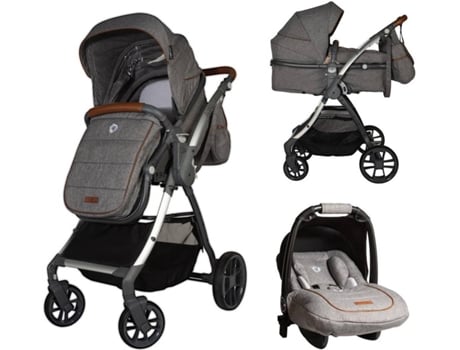 Carrinho de Bebé Trio COCORELLE Acero (Grupo 0+ - Cinzento)