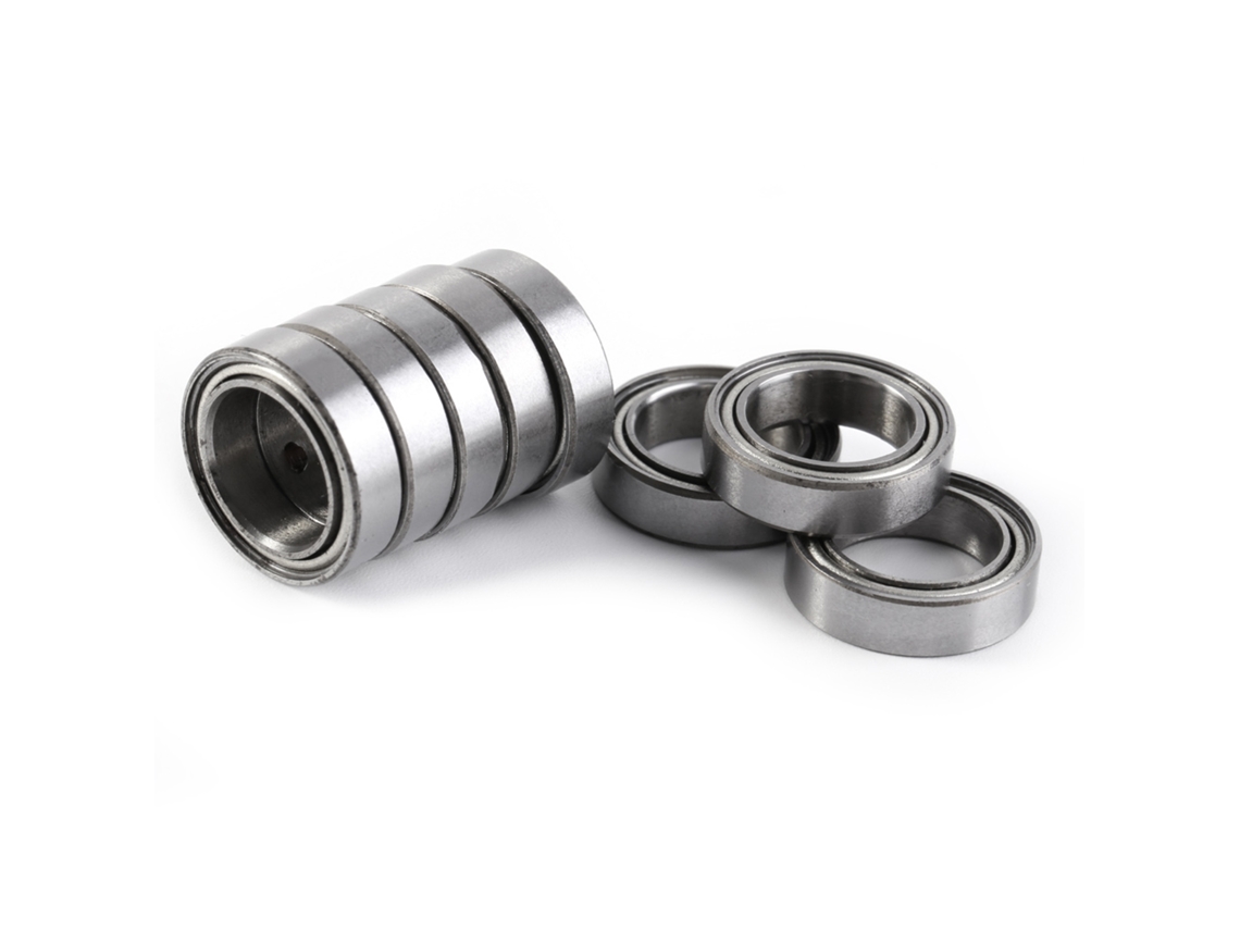 Laxiscreed Rolamentos De Esferas Com Capa Dupla À Prova De Poeira, 10 Peças 10x15x4mm, Parede Fina