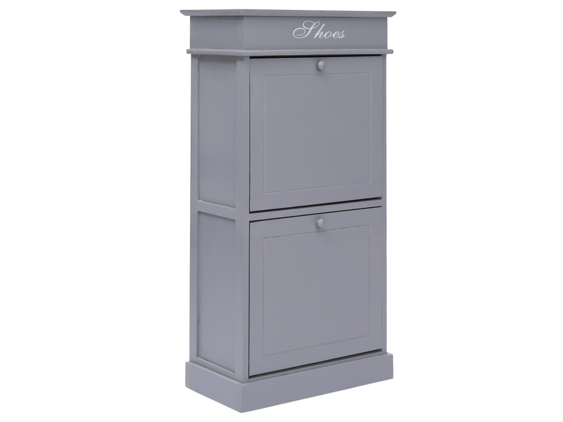 Shoe Cabinet, Shoe Cabinets Vidaxl Cinzeto Madeira (n/a)