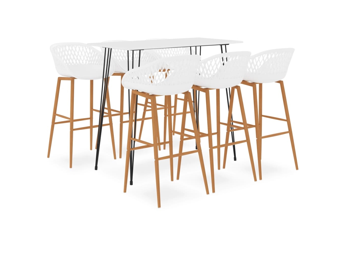 Bar Set, Bar Sets Vidaxl Branco Mdf