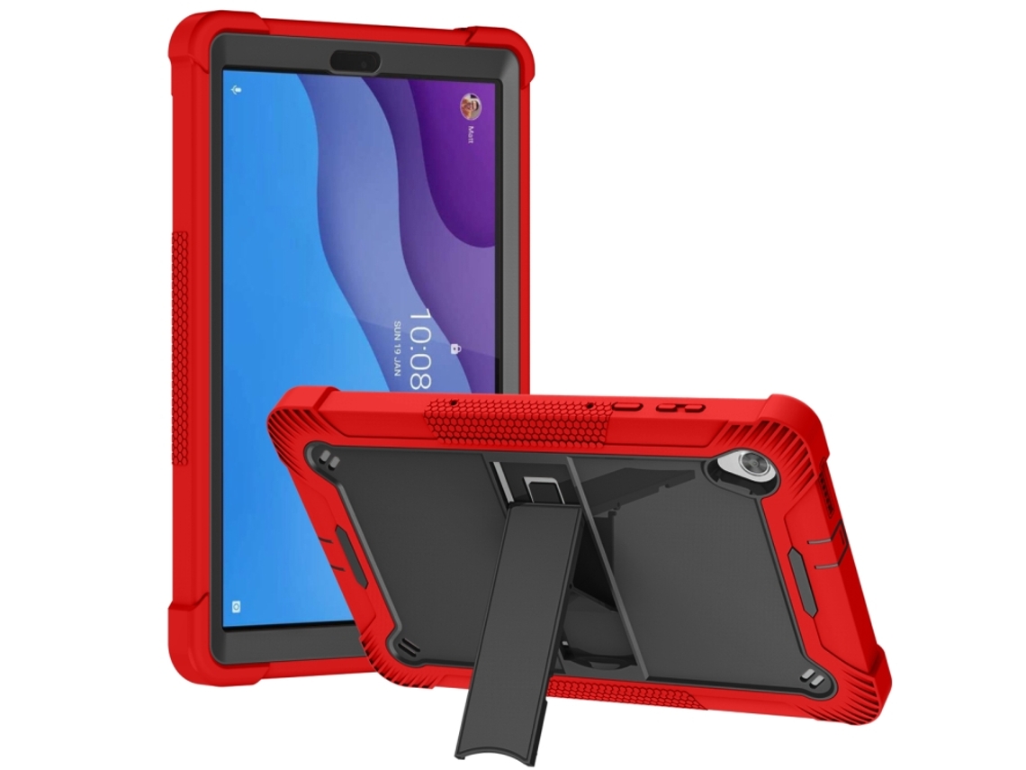 Capa Protetora Halinuia Para Lenovo Tab M10 Hd Estojo Silicone+pc Anti‑choque Com Suporte