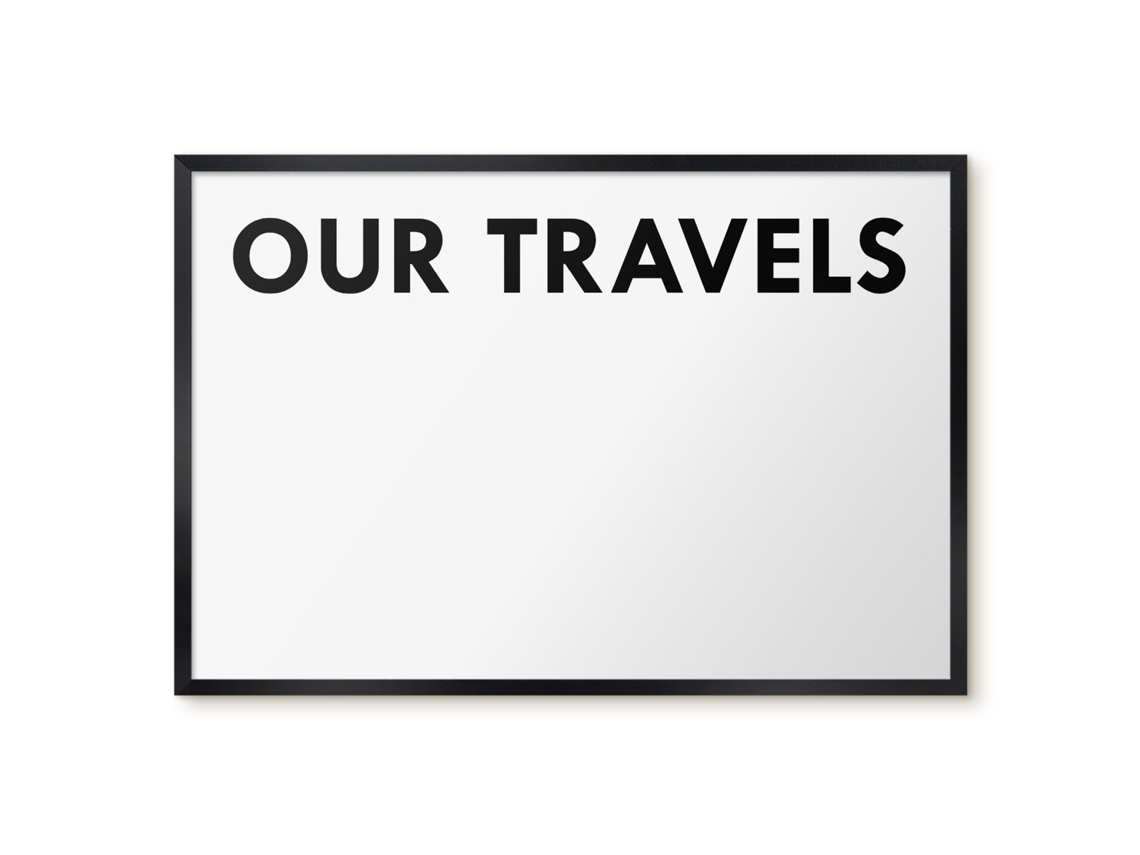 Magnetic Board Our Travels For The Living Room Espelharte (60x40 Cm)