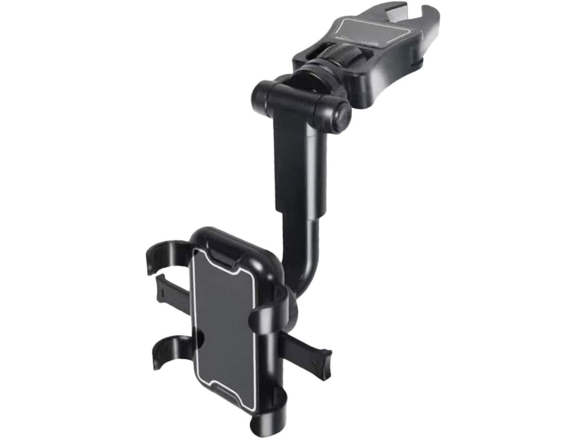 Suporte Para Celular Veicular, Espelho Retrovisor Giratório, Multifuncional, Ajustável, Compatível Com Todos Os Smartphones.