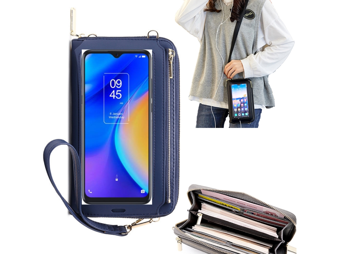 Bolsa Mala Tira-Colo com Função Touch Ecrã para Samsung Note 20 Amarelo