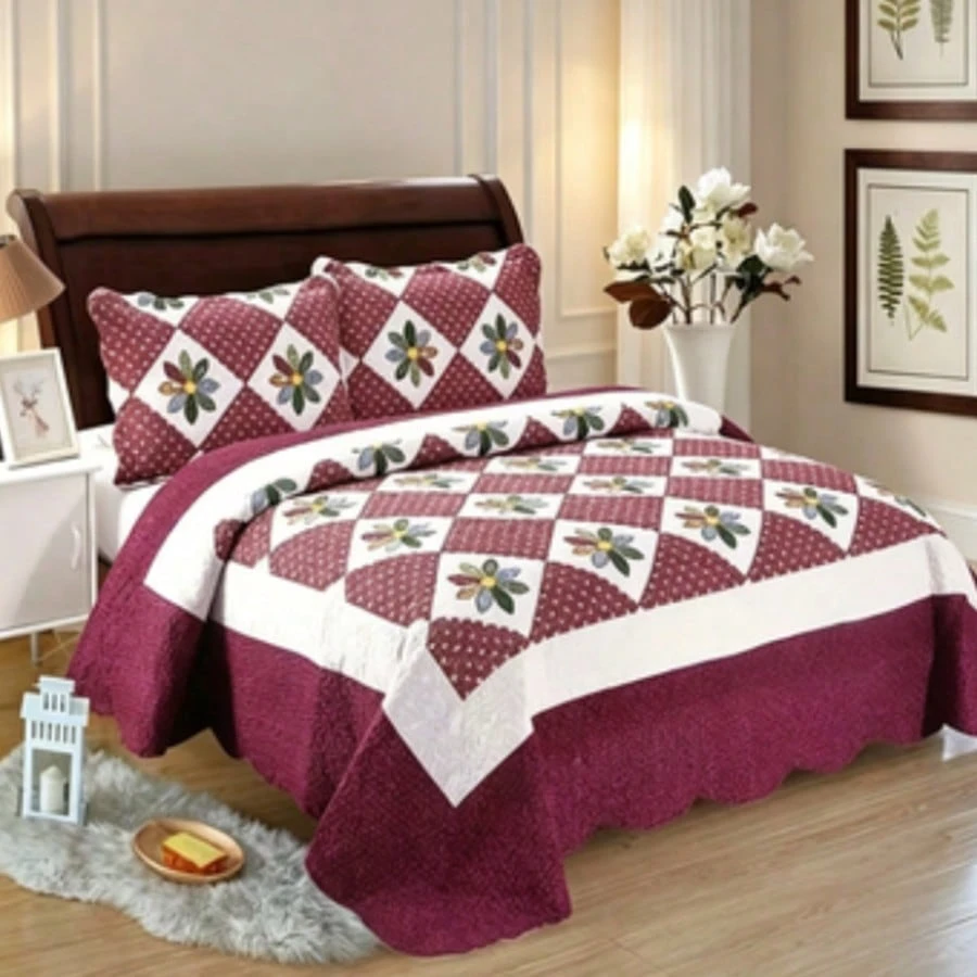 Manta Macia de Verão para Cama Solteiro Casal Acolchoada e Respirável 190x260 Cm