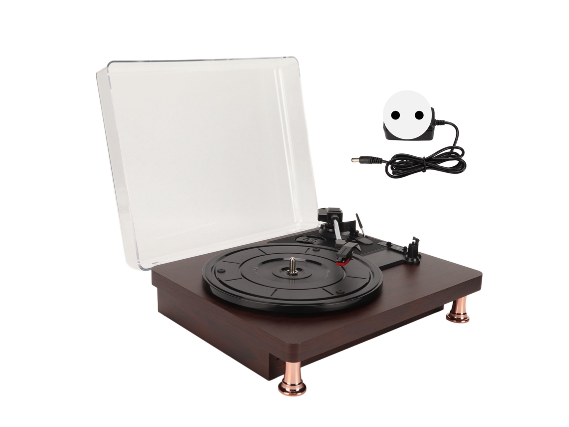 Toca discos vintage com bluetooth e 3 velocidades EOOCOO