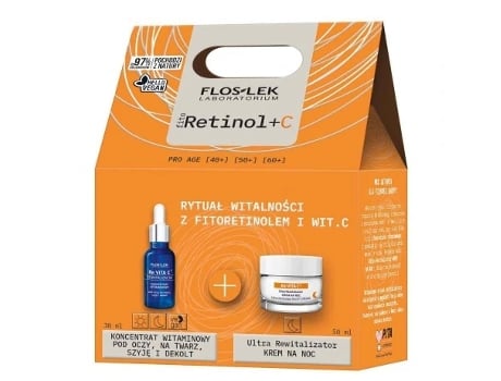 Flos Lek, Kit Revitalizante Revita C Com Fitoretinol E Vitamina C 50 Ml Concentrado 30 Ml Floslek
