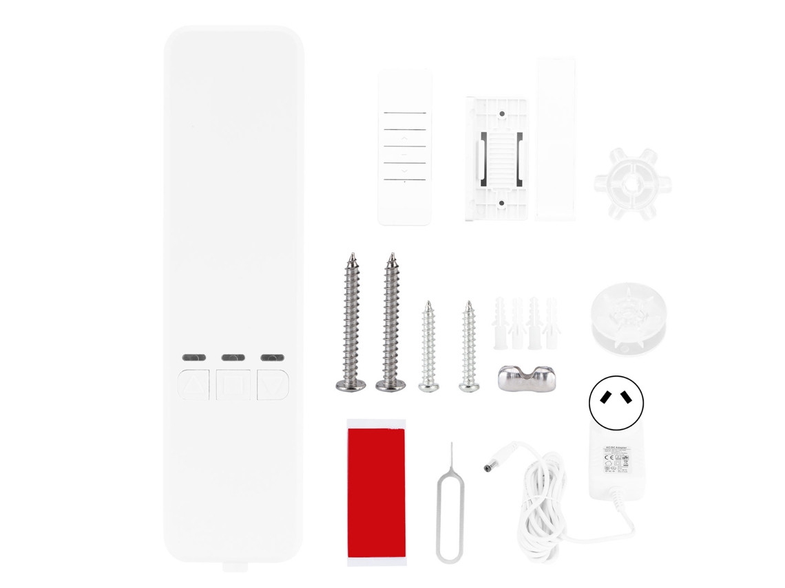 Kit Motor Cortina Elétrica Com Controle Wifi E Rolamento Remoto