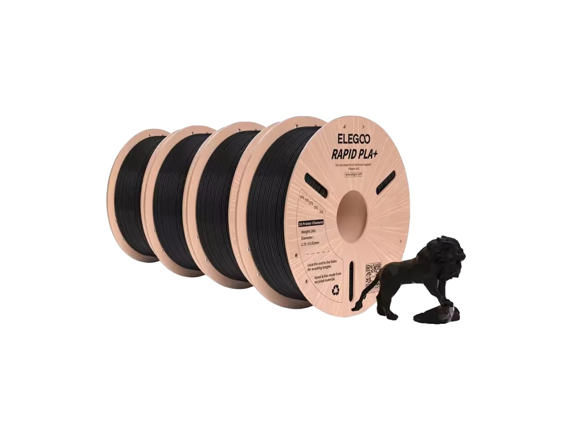Filamento Para Impressora 3d, Cor Preta, 1,75 Mm De Diâmetro, Maior Resistência E Durabilidade, Preto, 4 Kg Slowmoose