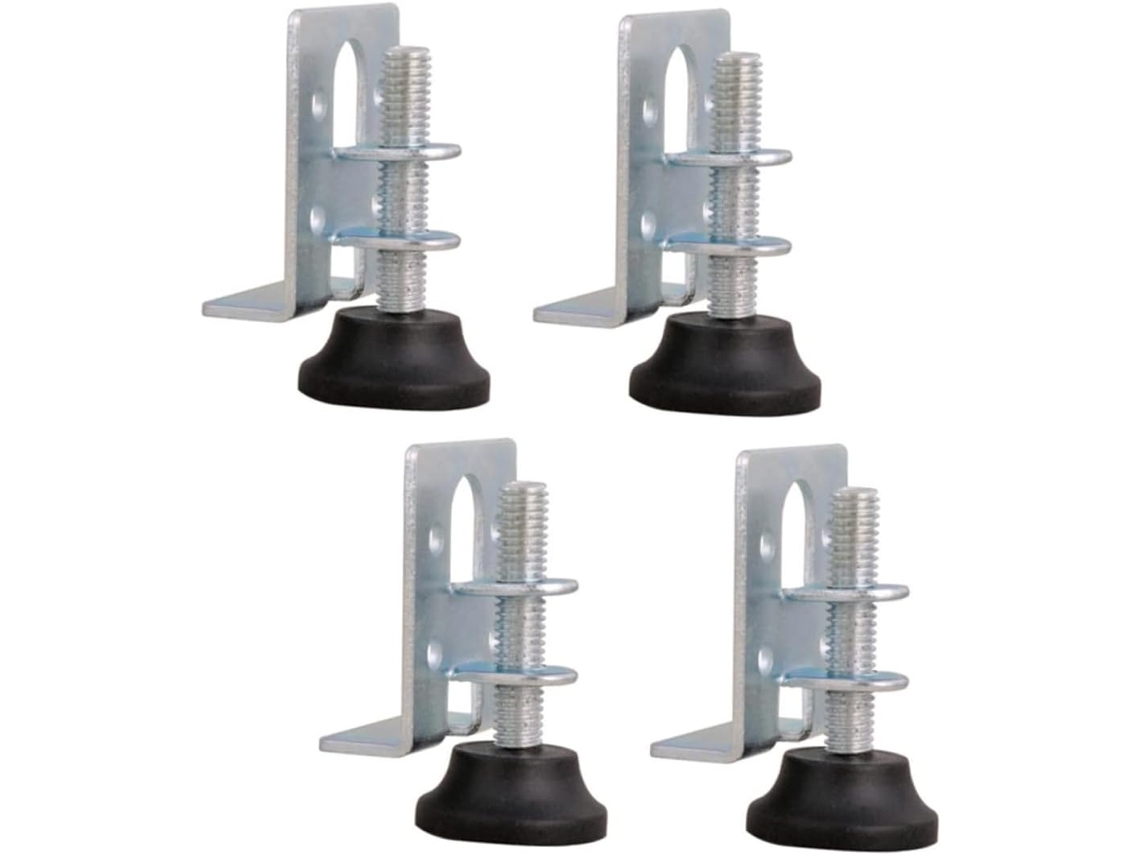 Gatuida Conjunto De 4-niveladores Pés Móveis Ajustáveis Antiderrapantes Para Cantos, Ideais Para Guarda Roupas, Armários