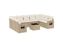 Garden Sofa Set, Garden Sofa Sets Vidaxl Bege Rattan / Vime (n/a)