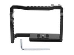 Cage De Cámara De Metal Completo Para Canon Eos R5/r6 Com Chave, Acessório De Alumínio Preto Yelangu