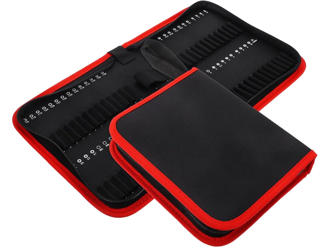 Topbathy Conjunto de 2 Bolsas Armazenamento em Tecido Oxford Alipis para Brocas, Pacote Ferramentas Portátil e