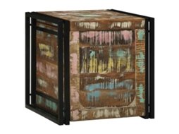Vidaxl Caixa De Armazenamento 50 X 50 X 50 Cm Madeira Reforçada Sólida
