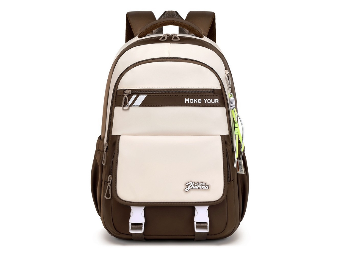 Mochila Escolar, 18 Cm, Cor Marrom Para Estudantes